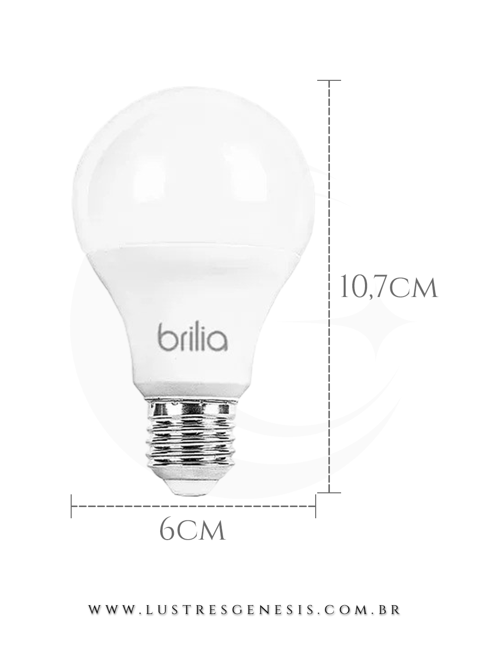Luminaria LED Bulbo 9W Branco E27 Luz Quente 3000K Bivolt Alto Brilho Sala Quarto Cozinha Banheiro Escritório Corredor